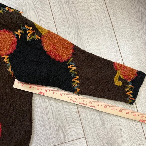 Design Options Philip & Jane Gordon Fall Pumpkin Button Down Cardigan Sweater - Picture 6 of 9